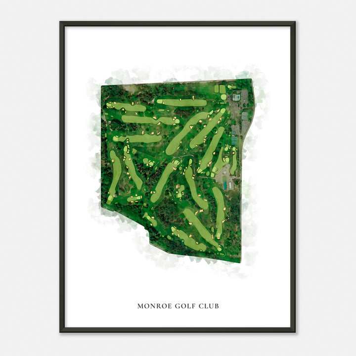 Print of Monroe Golf Club Classic Map