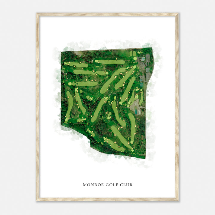 Print of Monroe Golf Club Classic Map