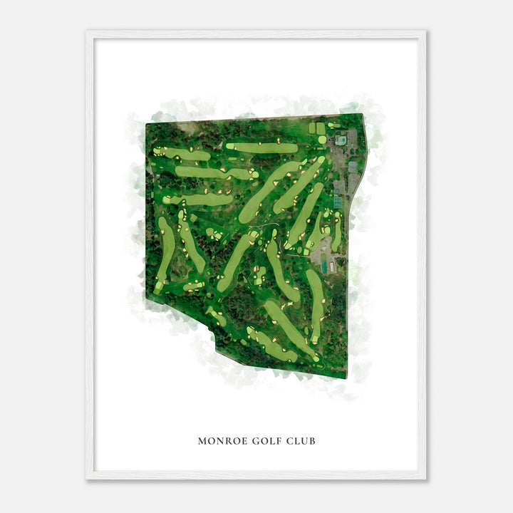 Print of Monroe Golf Club Classic Map