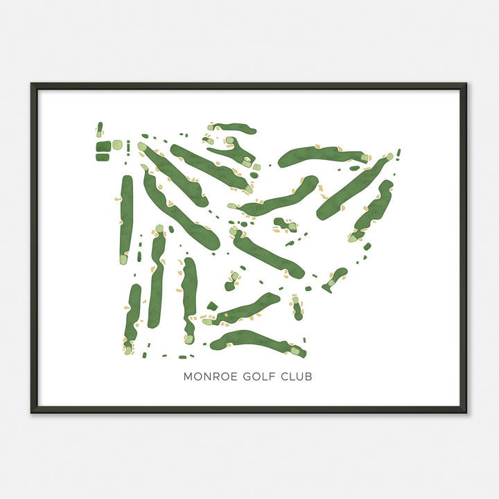 Print of Monroe Golf Club Modern Map
