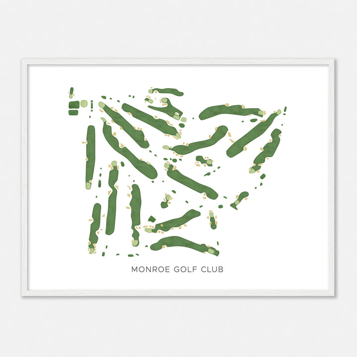 Print of Monroe Golf Club Modern Map