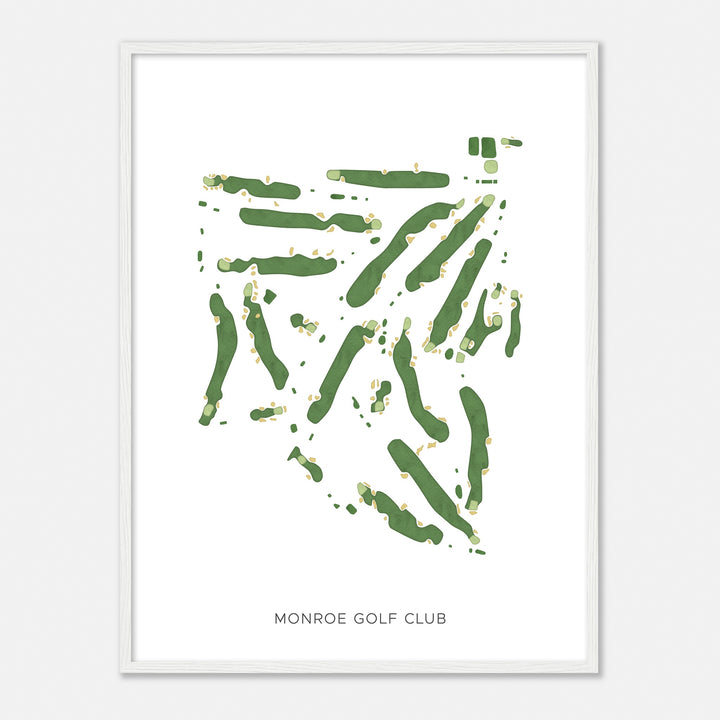 Print of Monroe Golf Club Modern Map