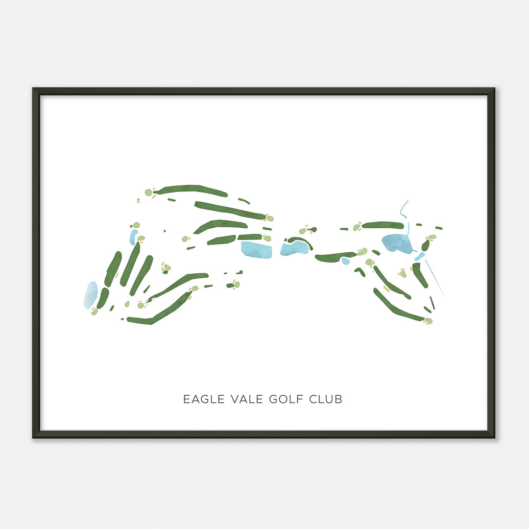 Print of Eagle Vale Golf Club Modern Map