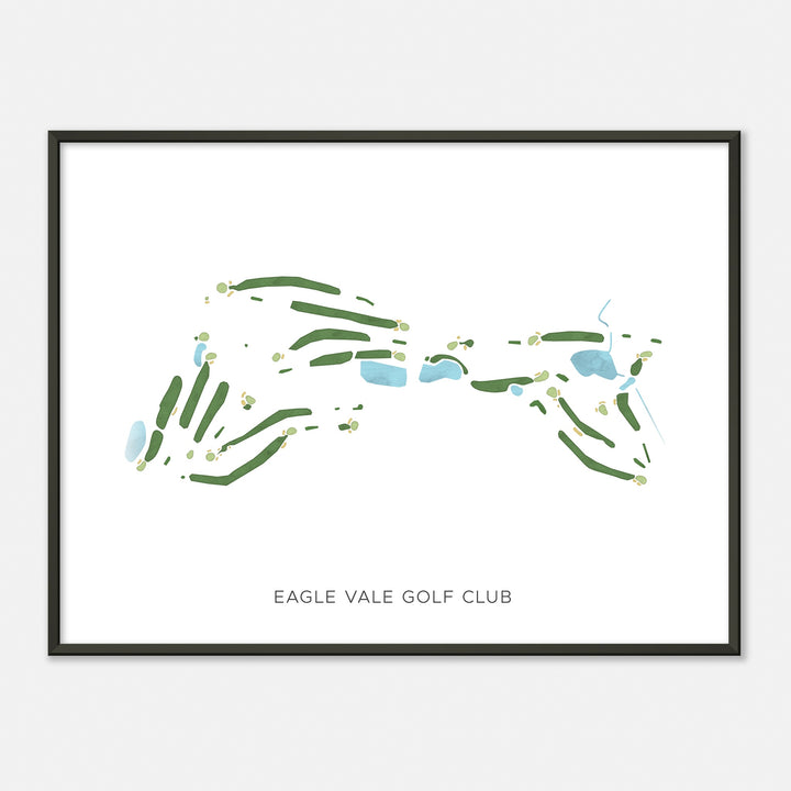 Print of Eagle Vale Golf Club Modern Map