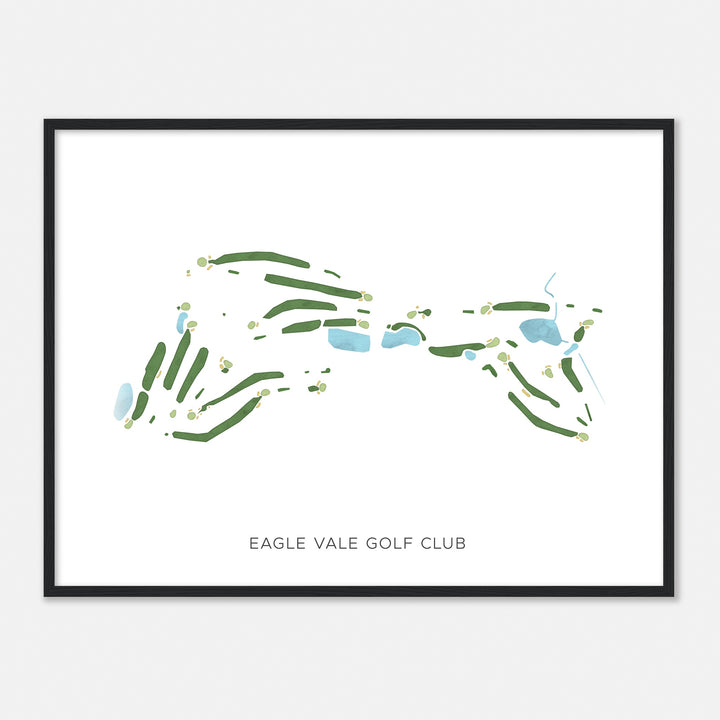 Print of Eagle Vale Golf Club Modern Map