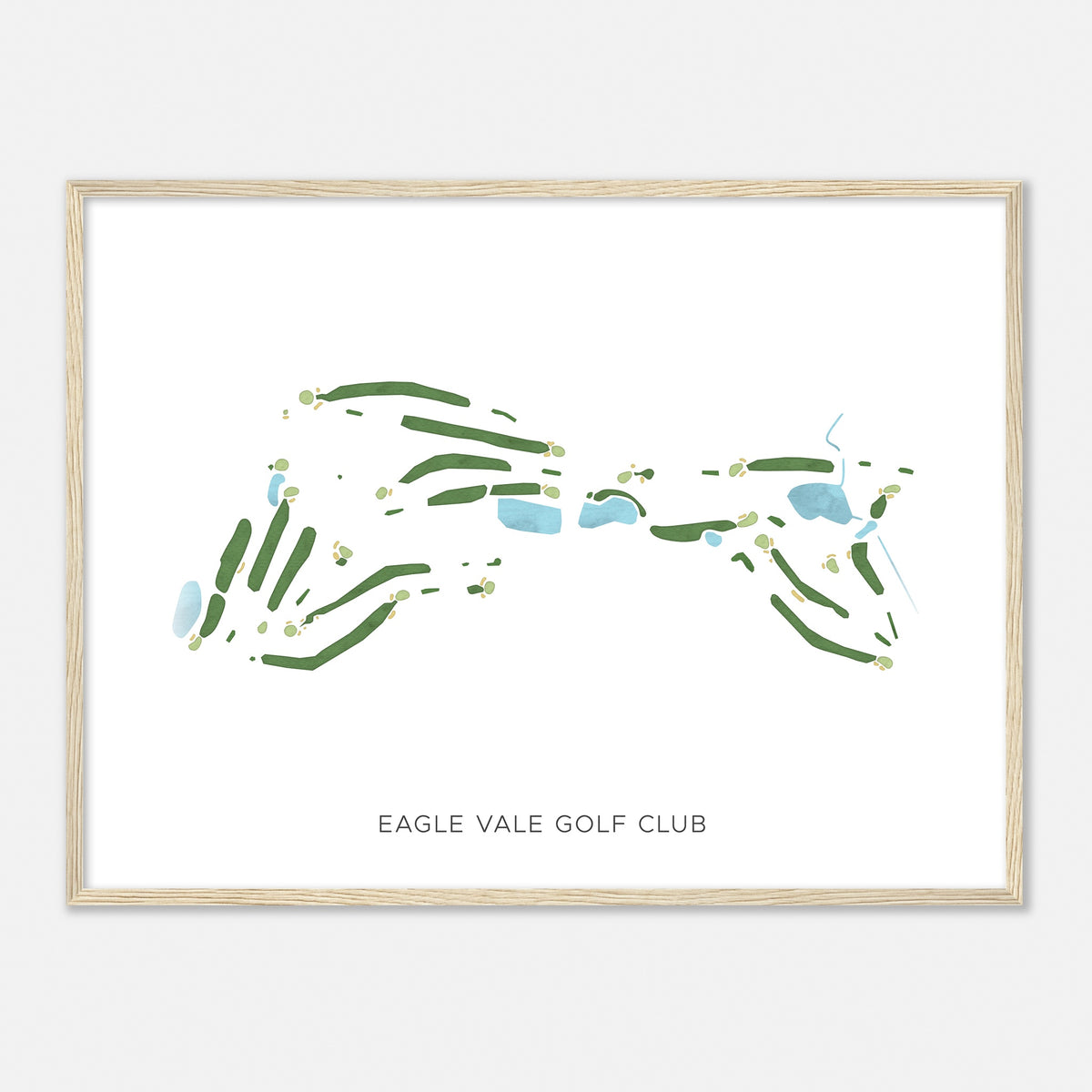 Print of Eagle Vale Golf Club Modern Map
