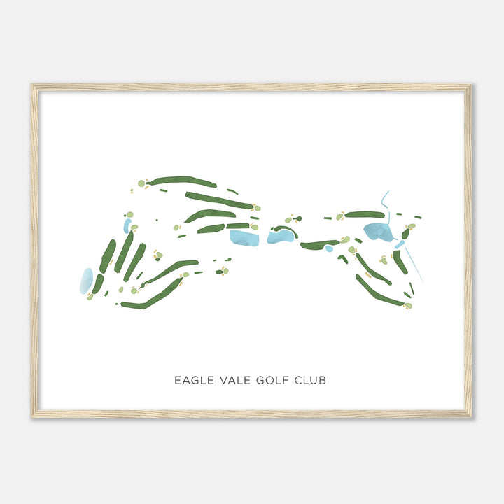 Print of Eagle Vale Golf Club Modern Map