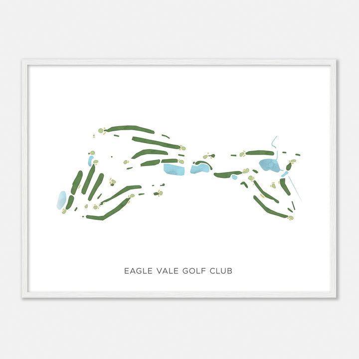 Print of Eagle Vale Golf Club Modern Map