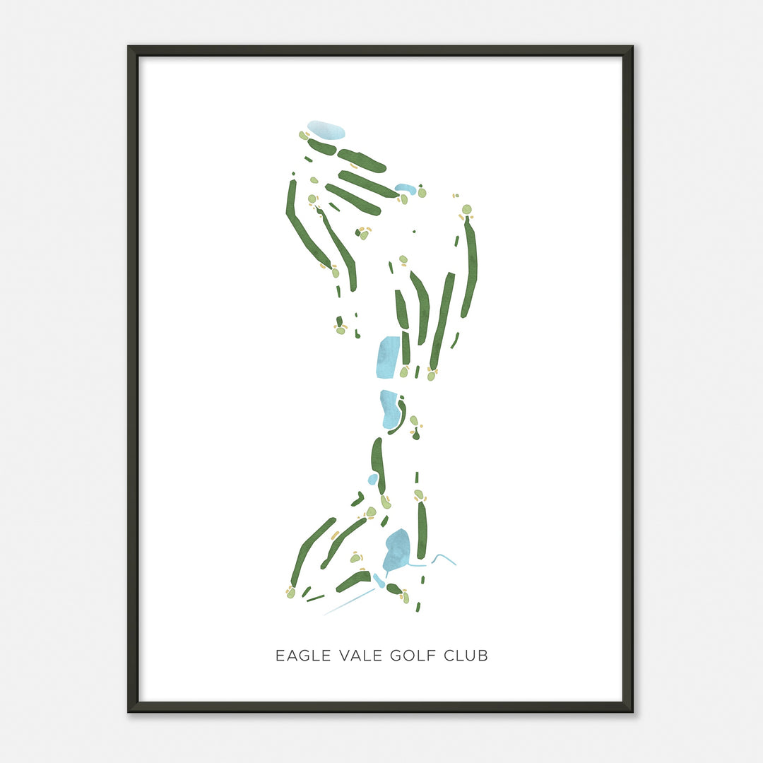 Print of Eagle Vale Golf Club Modern Map