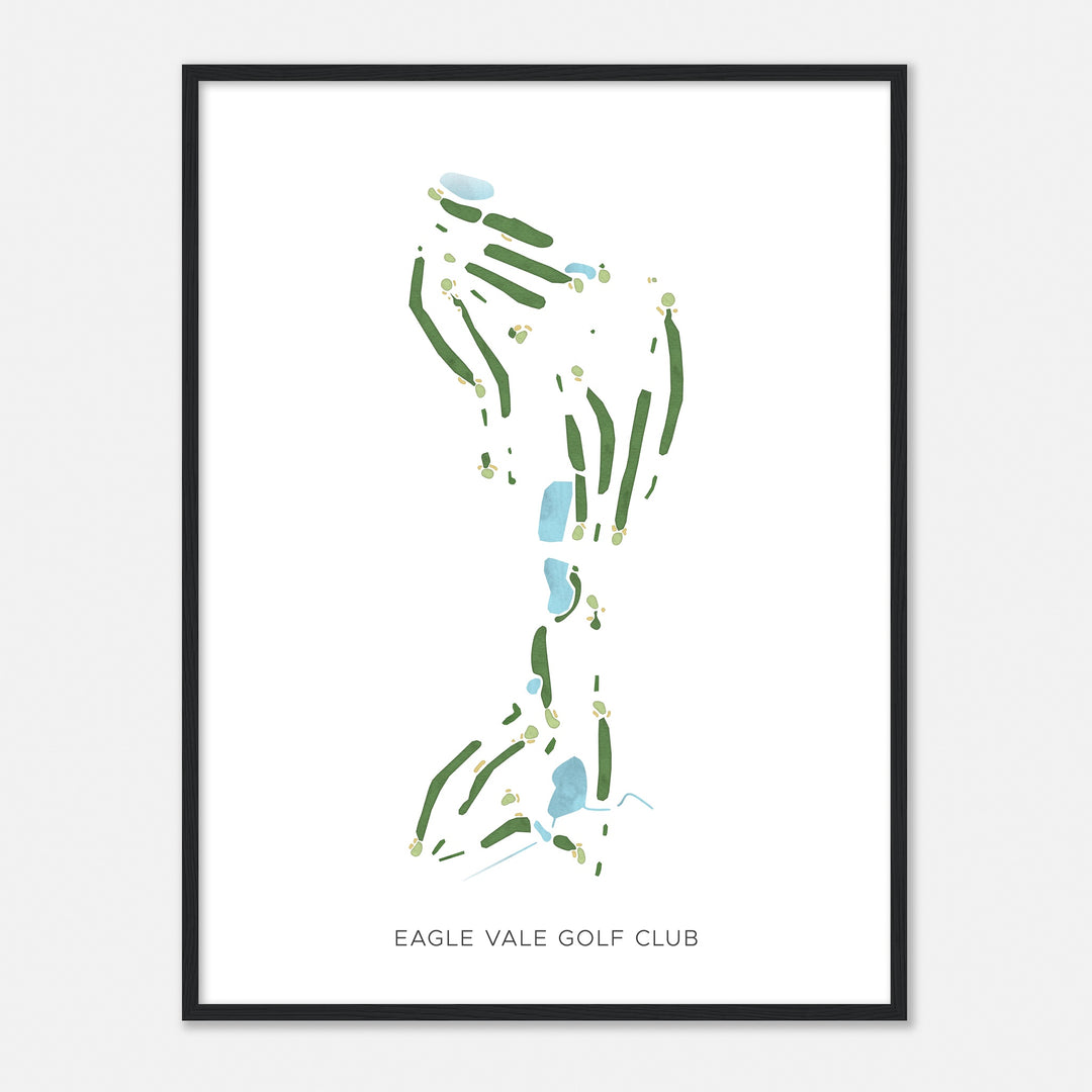 Print of Eagle Vale Golf Club Modern Map