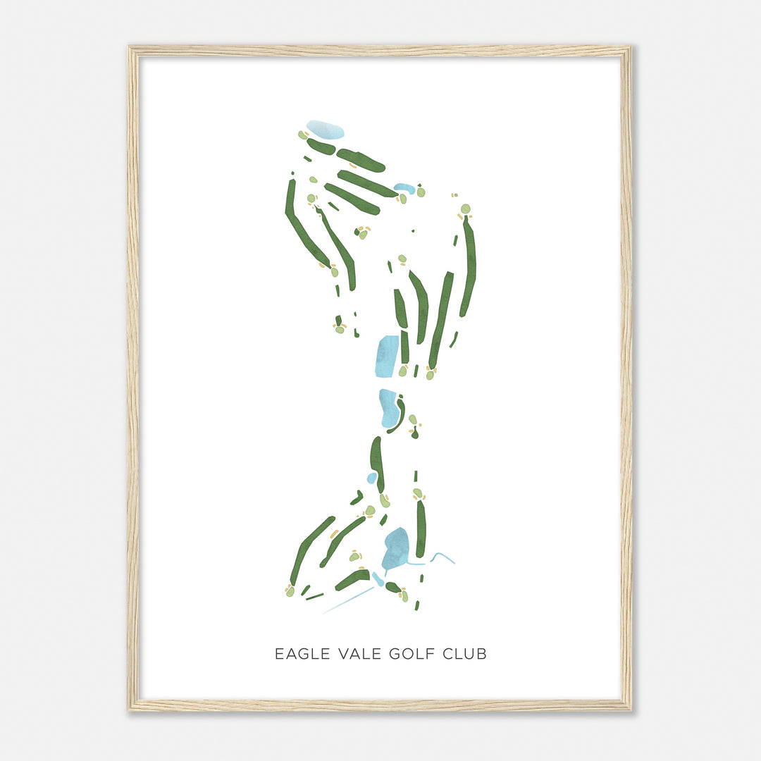 Print of Eagle Vale Golf Club Modern Map