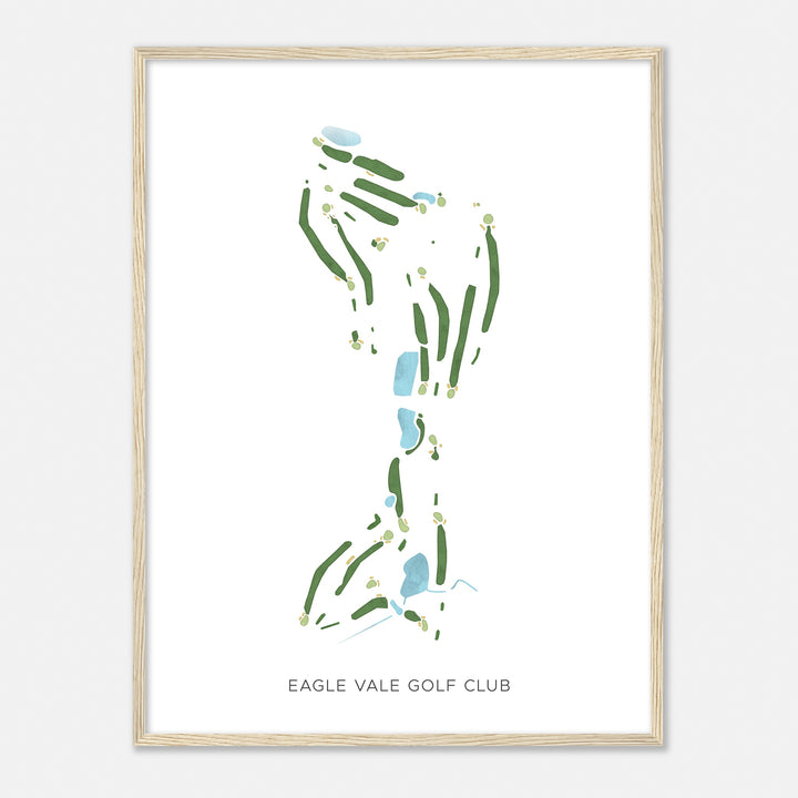 Print of Eagle Vale Golf Club Modern Map