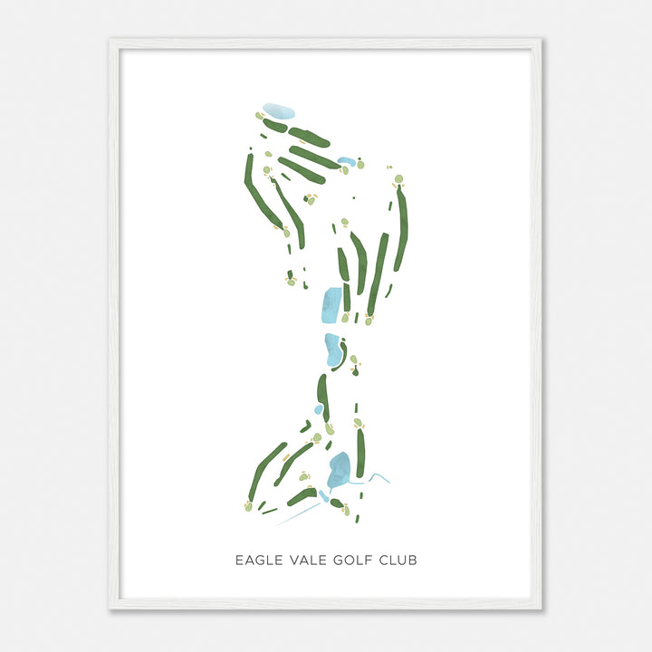 Print of Eagle Vale Golf Club Modern Map