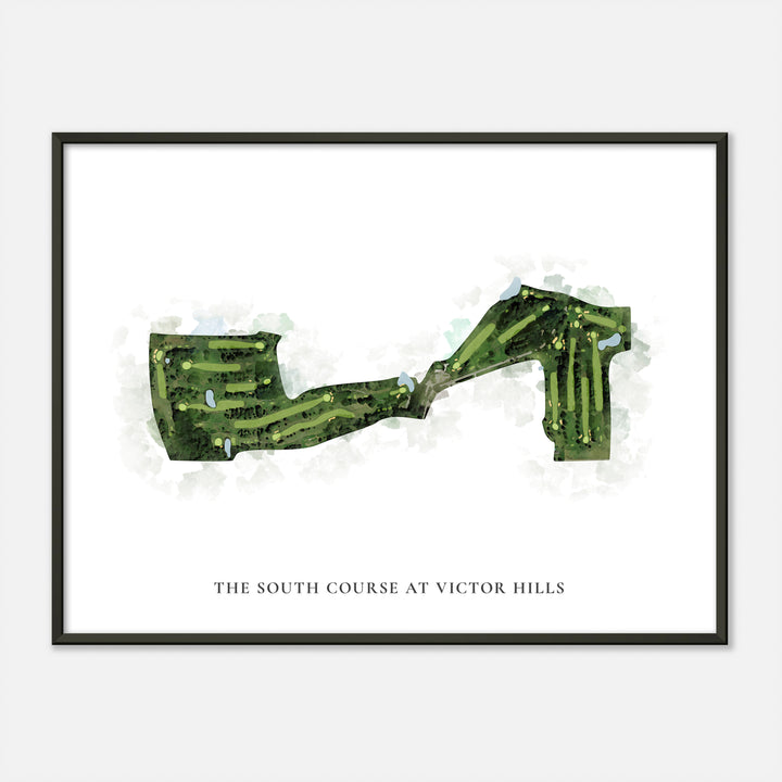 Print of The South Course At Victor Hills Classic Map