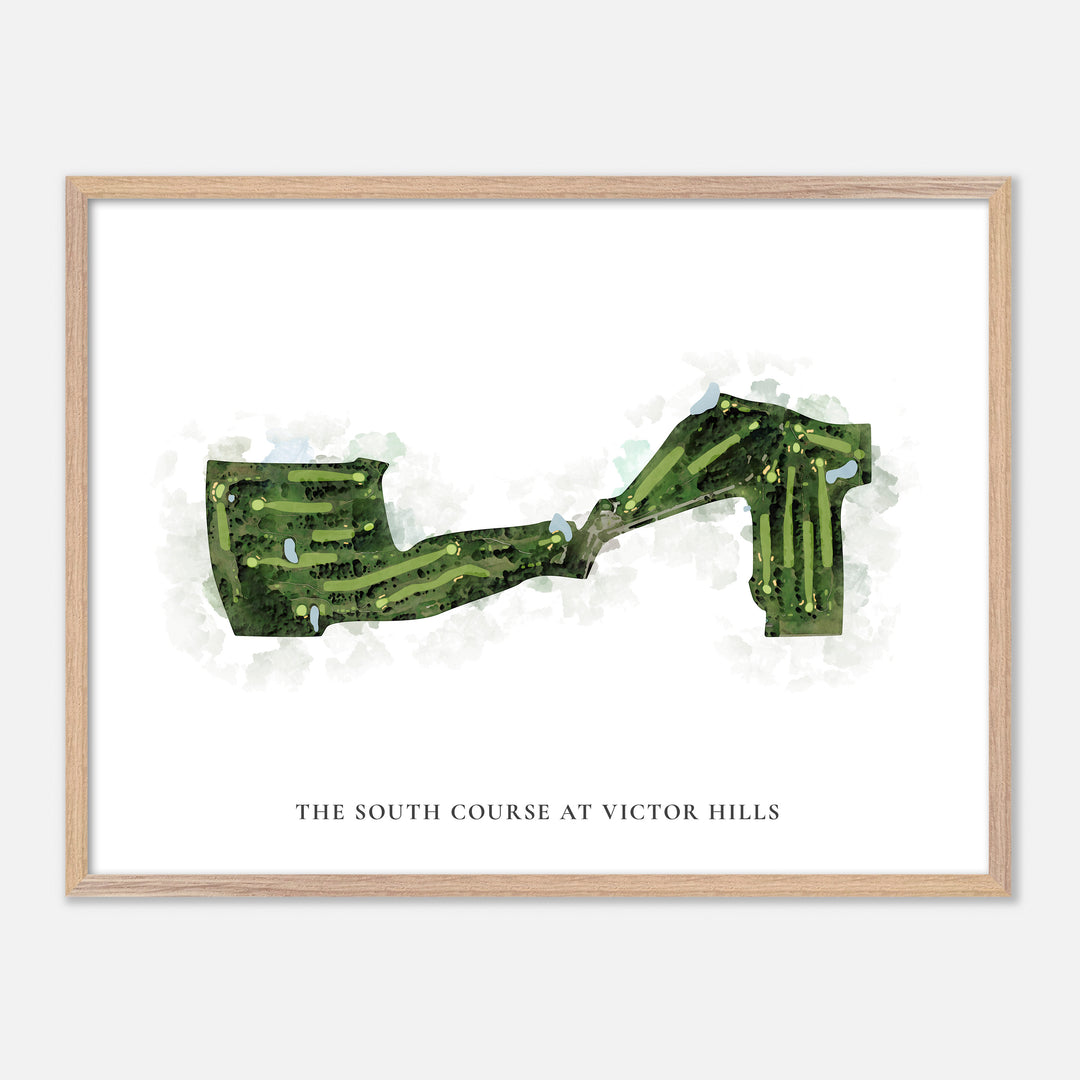 Print of The South Course At Victor Hills Classic Map