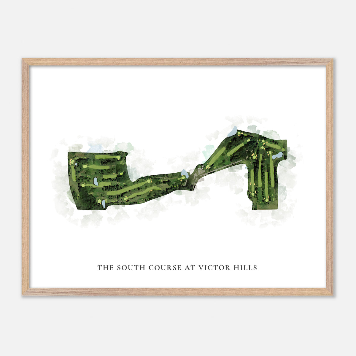 Print of The South Course At Victor Hills Classic Map