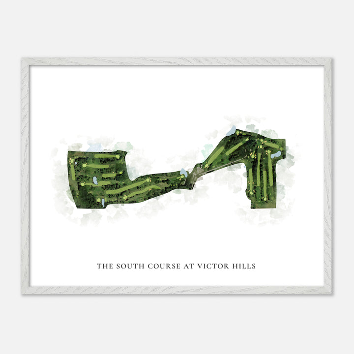 Print of The South Course At Victor Hills Classic Map