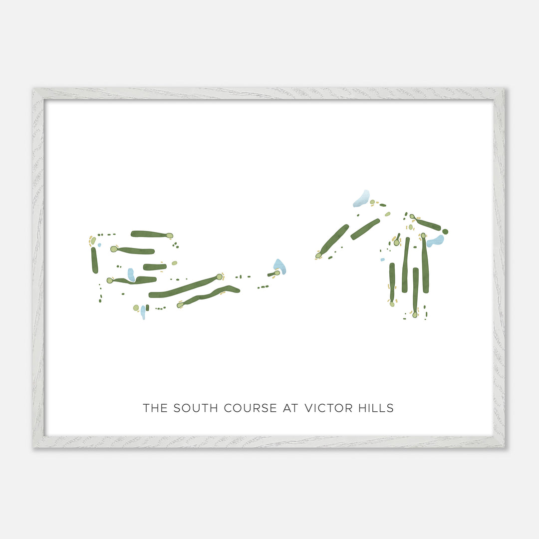 Print of The South Course At Victor Hills Modern Map