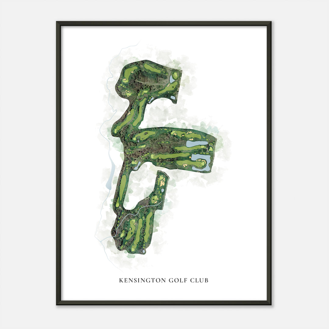 Print of Kensington Golf Club Classic Map