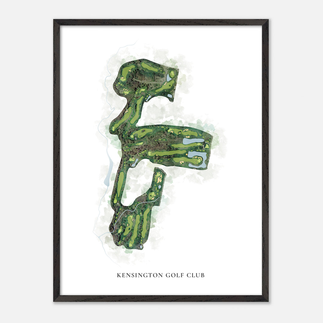 Print of Kensington Golf Club Classic Map