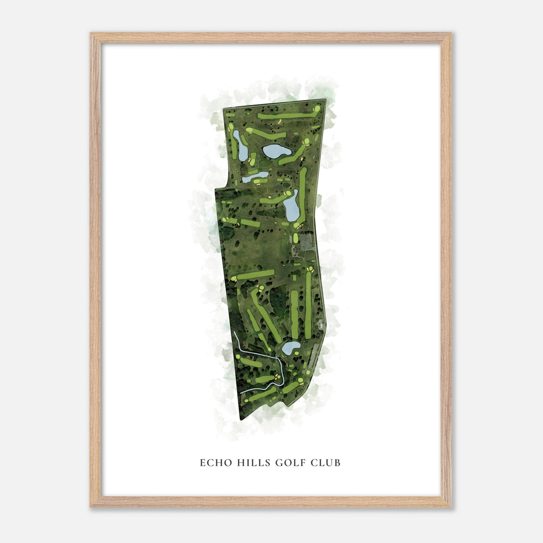 Print of Echo Hills Golf Club Classic Map