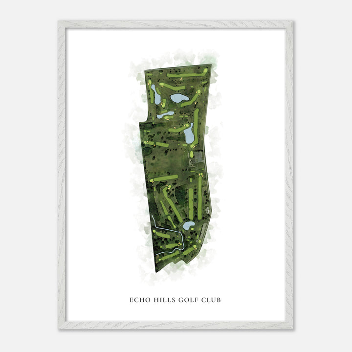 Print of Echo Hills Golf Club Classic Map