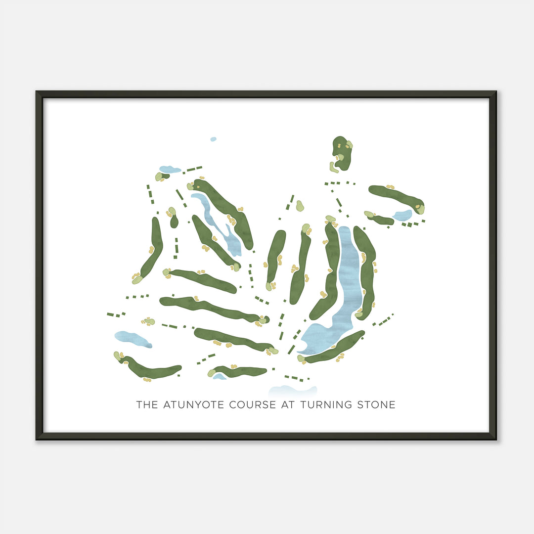 Print of The Atunyote Course At Turning Stone Modern Map