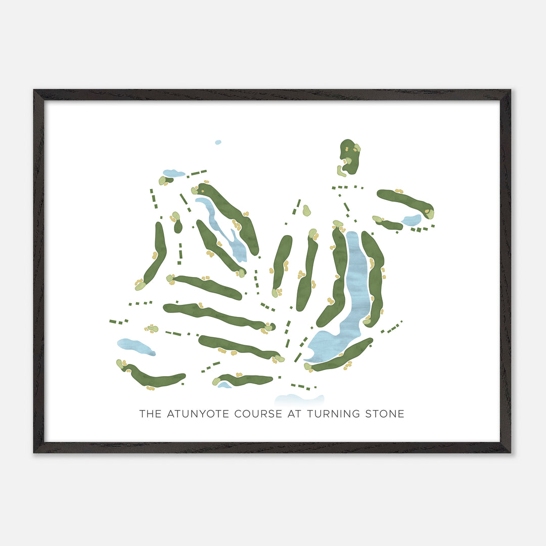 Print of The Atunyote Course At Turning Stone Modern Map
