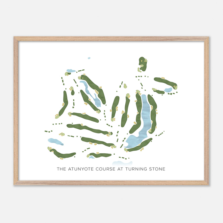 Print of The Atunyote Course At Turning Stone Modern Map