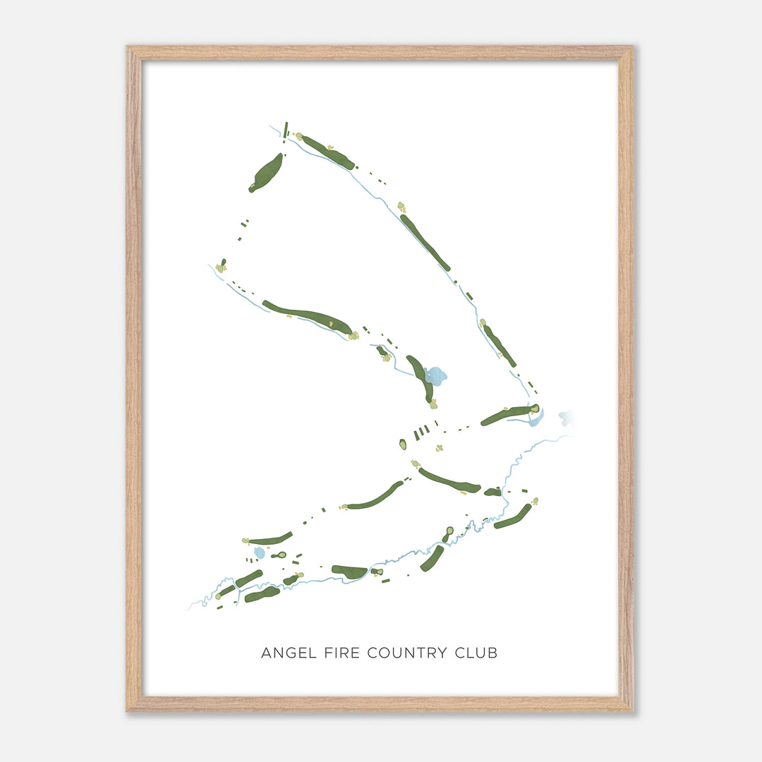 Print of Angel Fire Country Club Modern Map