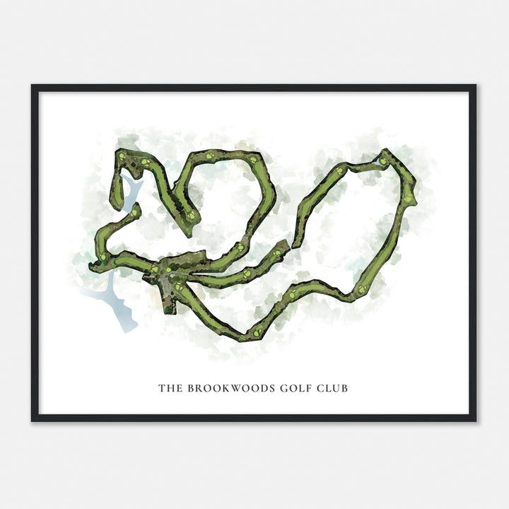 Print of The Brookwoods Golf Club Classic Map