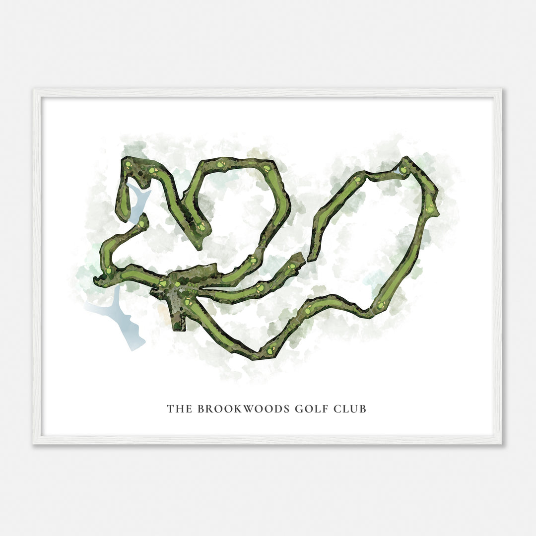 Print of The Brookwoods Golf Club Classic Map