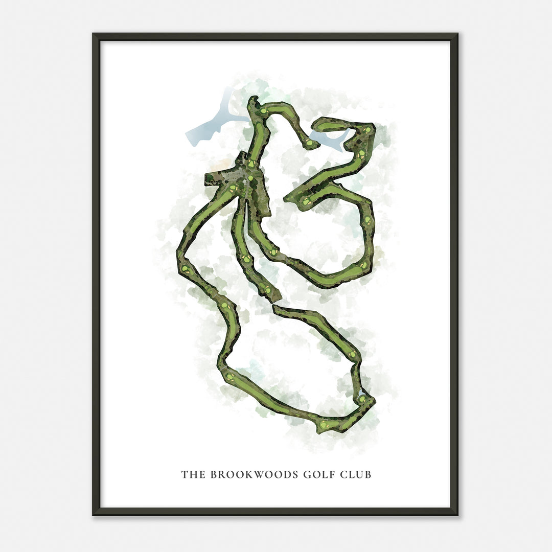 Print of The Brookwoods Golf Club Classic Map