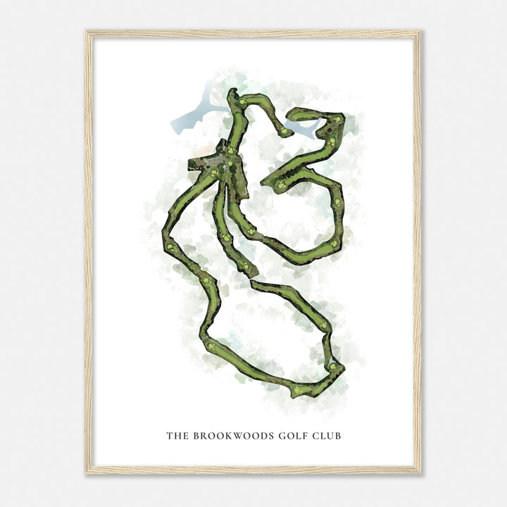 Print of The Brookwoods Golf Club Classic Map