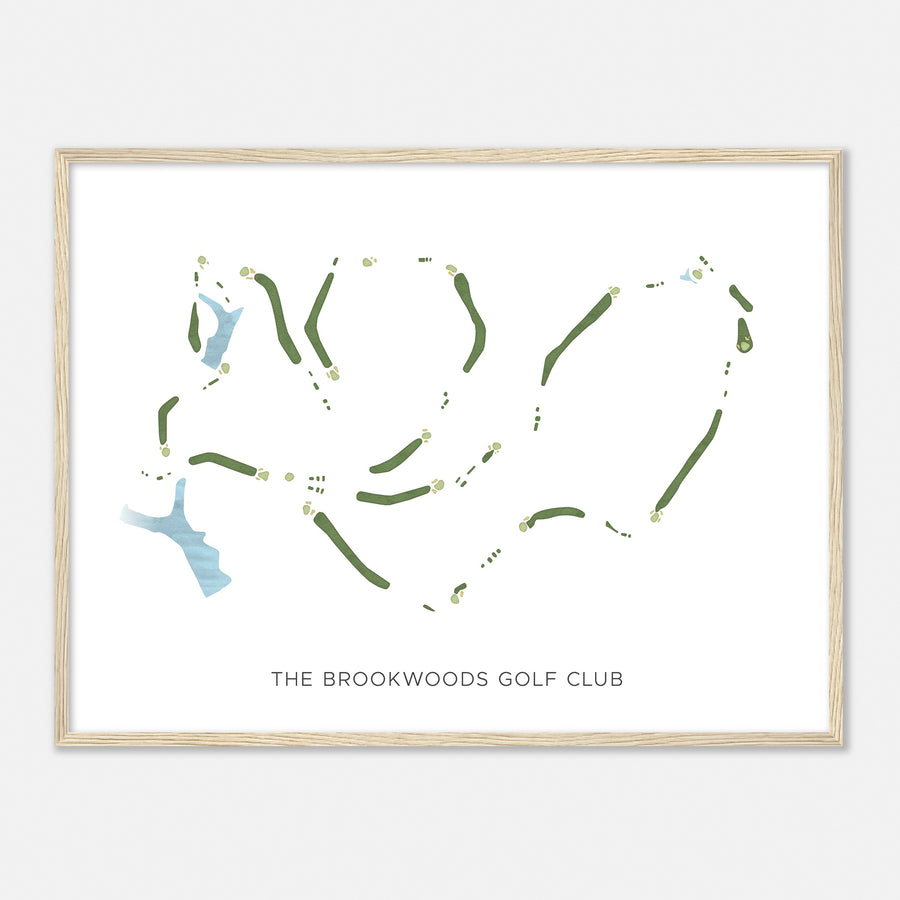 Print of The Brookwoods Golf Club Modern Map