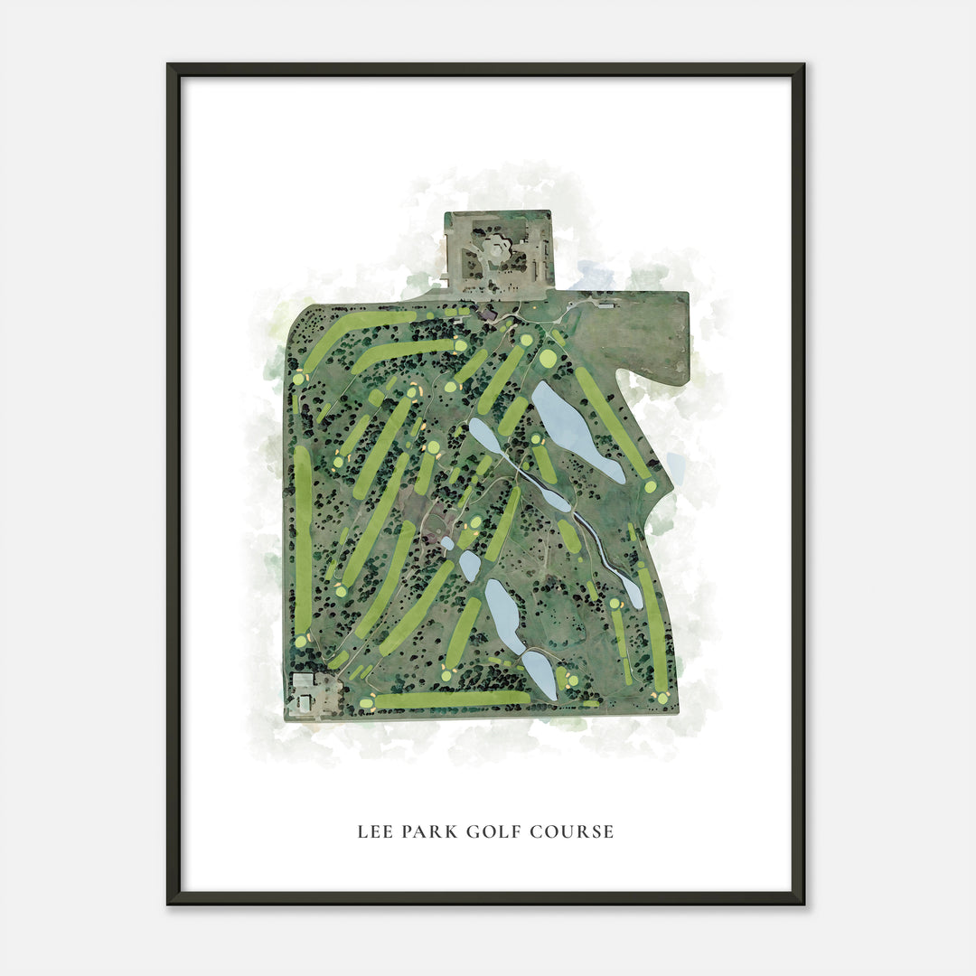 Print of Lee Park Golf Course Classic Map