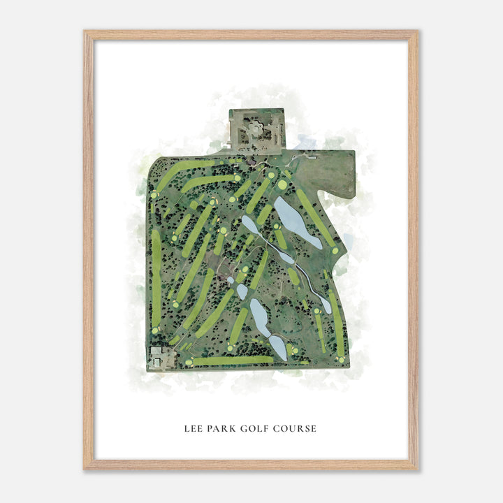 Print of Lee Park Golf Course Classic Map