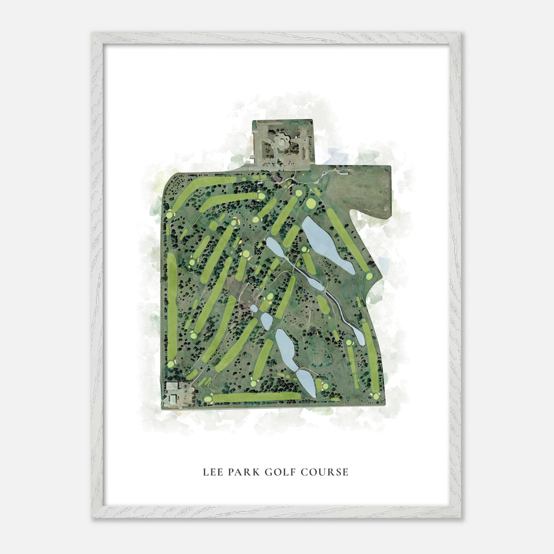 Print of Lee Park Golf Course Classic Map