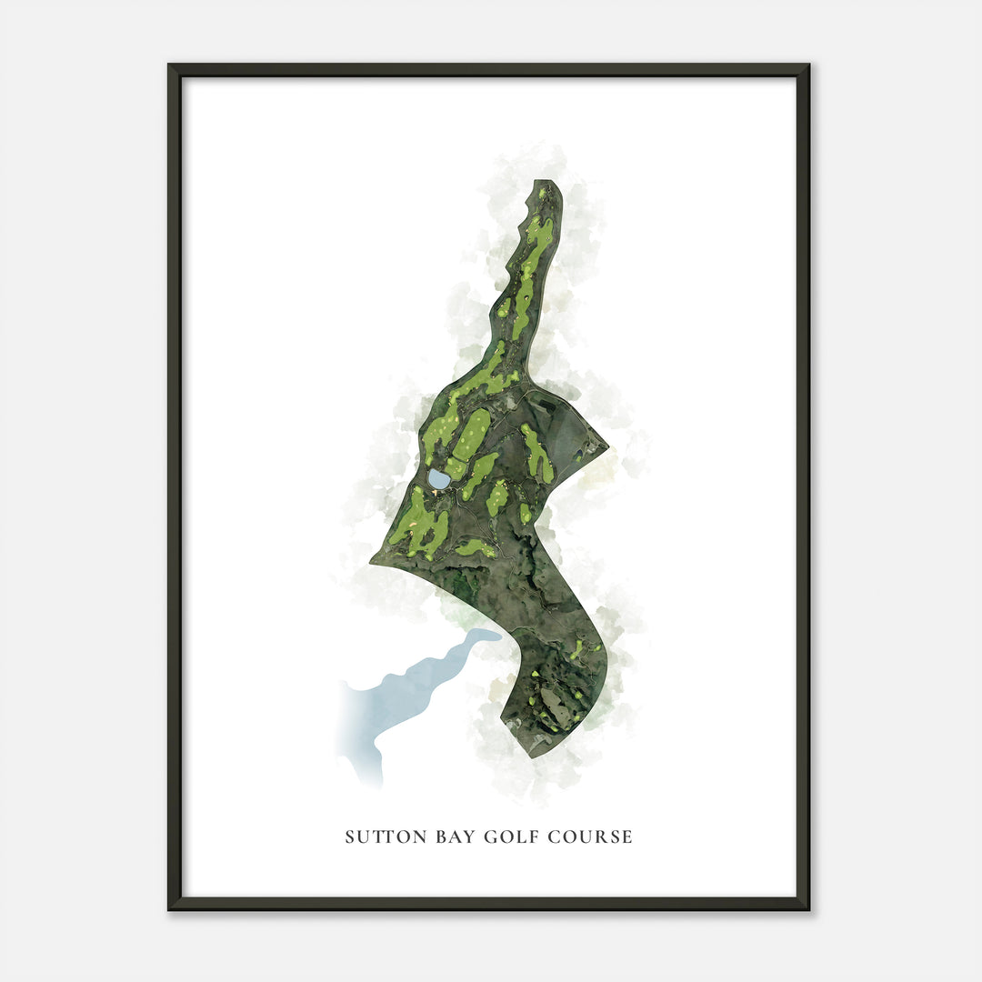 Print of Sutton Bay Golf Course Classic Map