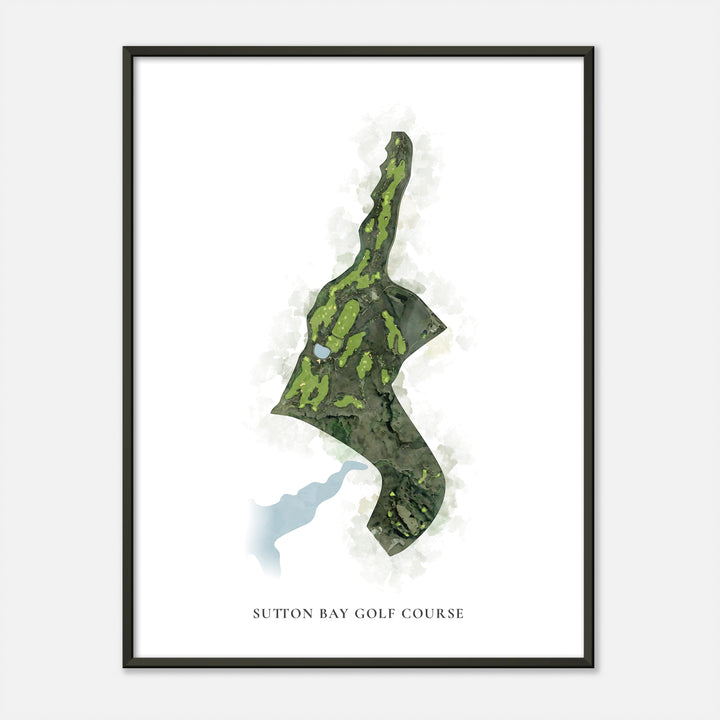 Print of Sutton Bay Golf Course Classic Map