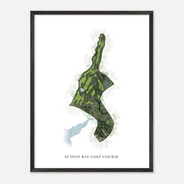 Print of Sutton Bay Golf Course Classic Map