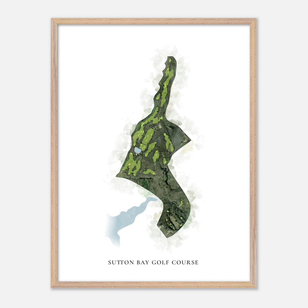 Print of Sutton Bay Golf Course Classic Map
