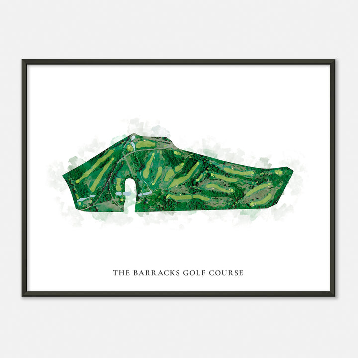 Print of The Barracks Golf Course Classic Map