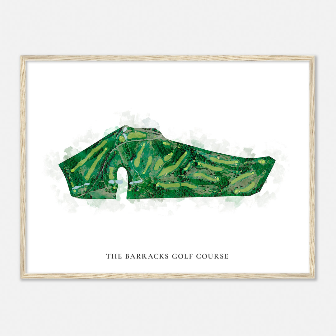 Print of The Barracks Golf Course Classic Map