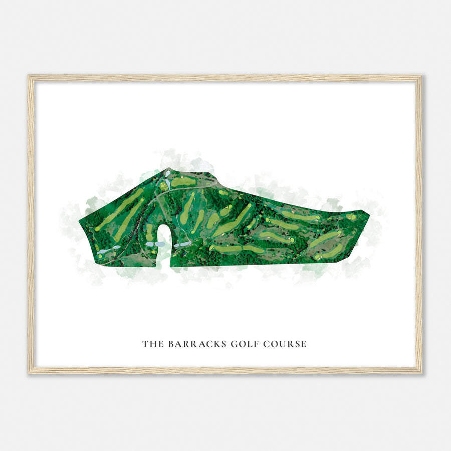 Print of The Barracks Golf Course Classic Map