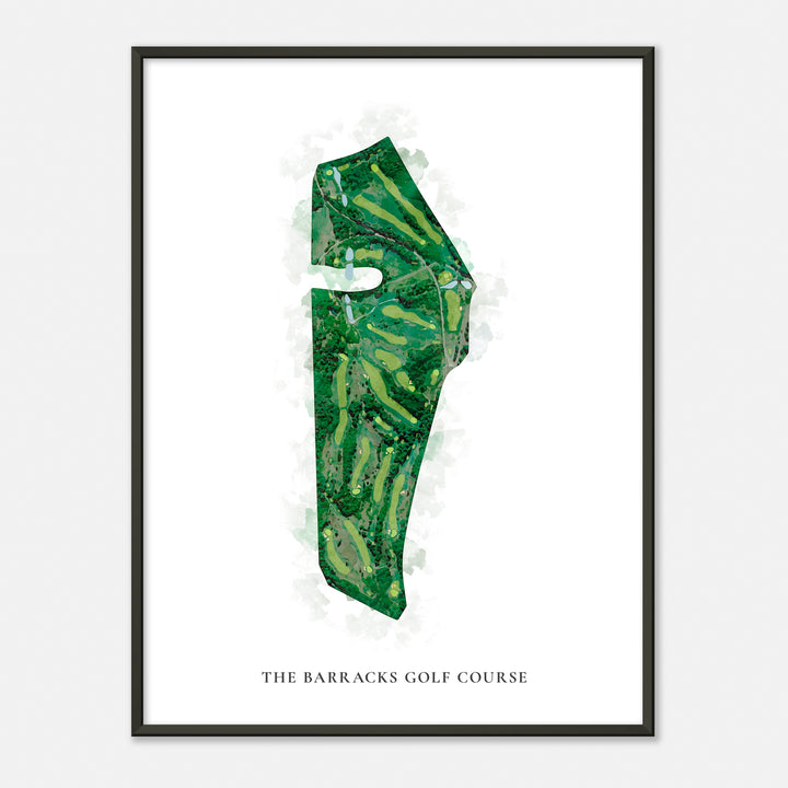 Print of The Barracks Golf Course Classic Map