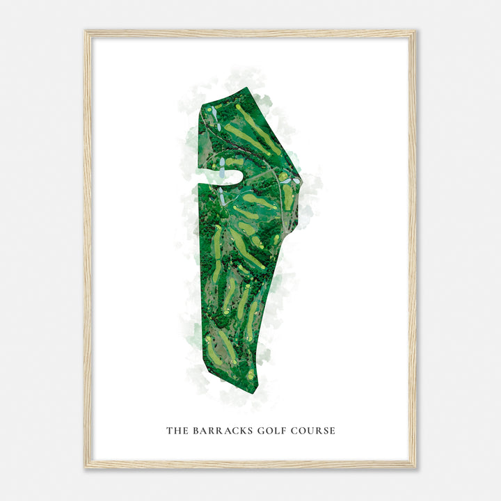 Print of The Barracks Golf Course Classic Map