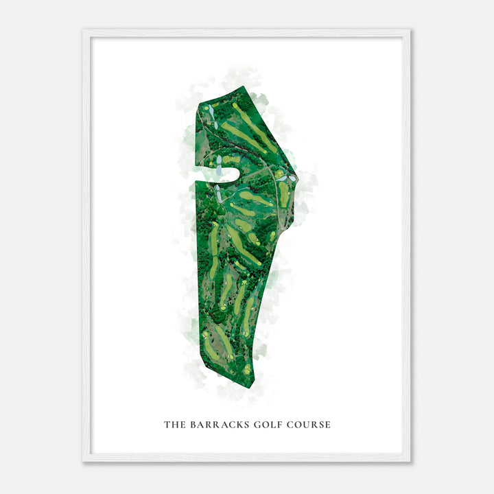 Print of The Barracks Golf Course Classic Map