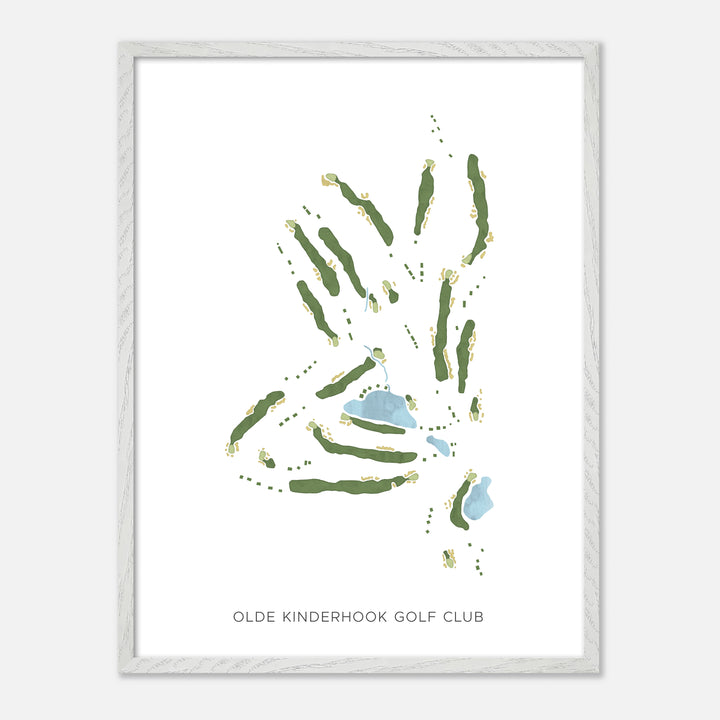 Print of Olde Kinderhook Golf Club Modern Map