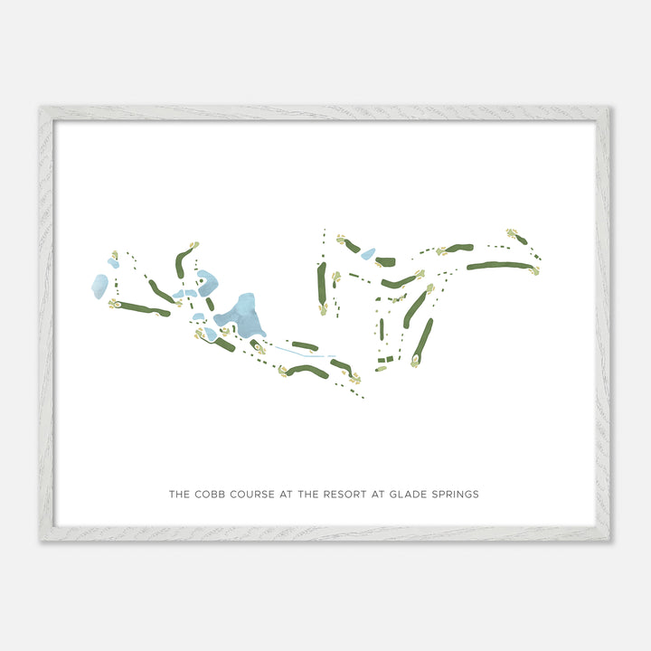 Print of The Cobb Course At The Resort At Glade Springs Modern Map